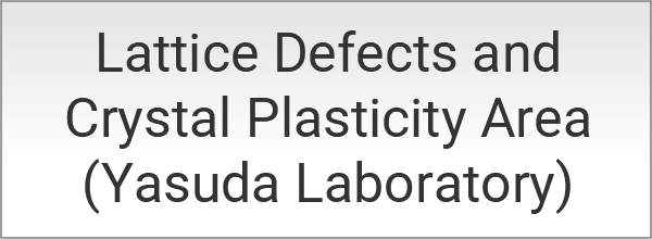 Lattice Defects and Crystal Plasticity Area (Yasuda Laboratory)